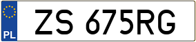 Truck License Plate